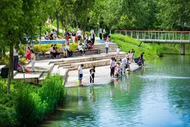 来樊川公园 感受山水相映的旖旎风光图片