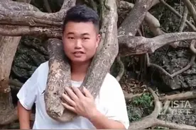 震惊！男子竟用树杈干出这种事！图片