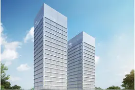 青山红钢城又添商务楼宇，项目预计建成后实现年产值2亿图片