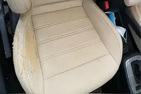 七年的车，皮椅一团糟，花了一百多元自己动手改了下图片