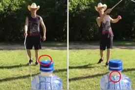 鞭子达人用一把鞭子创造23项吉尼斯世界纪录丨趣观世界图片