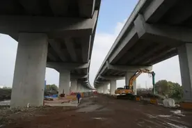 S7沪崇高速二期工程复工，高架主线预计6月通车图片