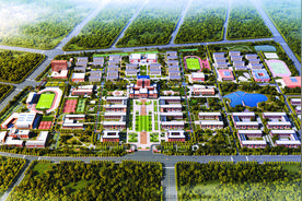 忻州师院新校区一期工程：建筑主体全部封顶图片