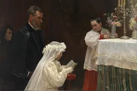 “衍”说·毕加索｜初出茅庐：第一次圣餐（1896）图片