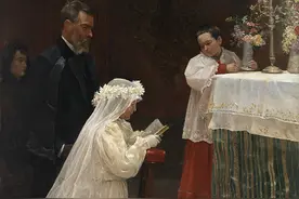 “衍”说·毕加索｜初出茅庐：第一次圣餐（1896）图片
