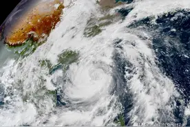 广东现皱纹云，台风圆规要拐弯登陆？分析：恰恰相反，来冷空气了图片