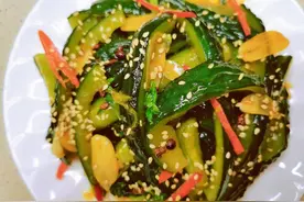 酱香爽口脆黄瓜条这样做，夏季消暑降温快手菜，给肉都不换图片