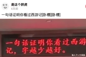 “用一句话证明你看过西游记，字越少越好”，评论区炸了哈哈哈哈！图片