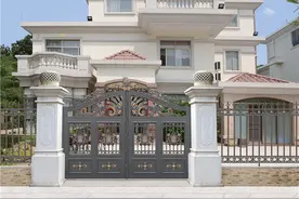 别墅庭院围墙大门为什么不掉漆你知道吗？图片