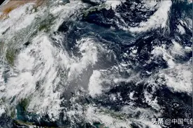 南海台风胚胎张牙舞爪，太空可见巨大“水凤凰”！广东等暴雨开始图片