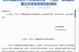 “十四五”山东省属国资国企改革规划来了：实现营收3万亿，打造5家世界一流企业图片