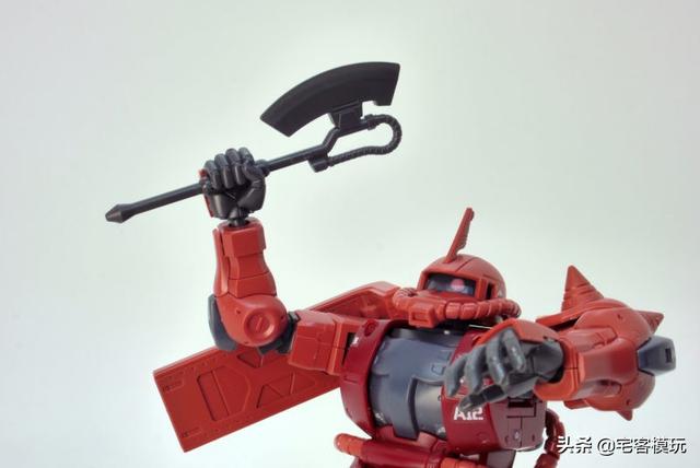 模玩测评：转11区测评系列 HG GTO 夏亚专用扎古II 红色彗星Ver.