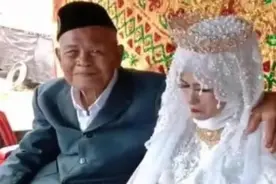 印尼27岁女子嫁103岁老头，不久后宣布怀孕，网友：这年纪能怀吗图片