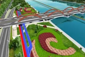 最新！太原滨河自行车道部分路段铺沥青 表层采用彩色沥青图片