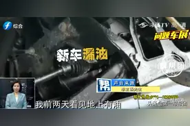 趴车底一看吓坏了！刚提13天新车就漏油，车主希望退换车图片