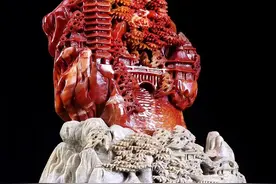 「世外桃源」天然寿山石摆件  极品结晶图片