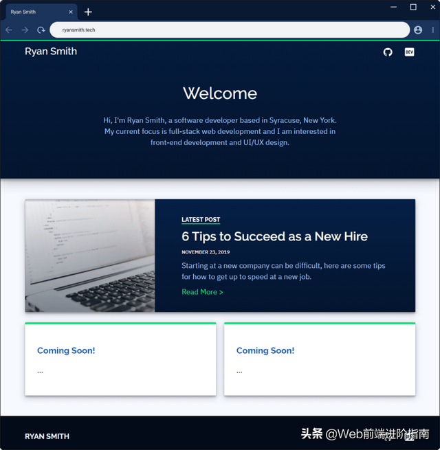 如何设计和编码制作个人网站？