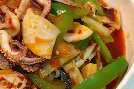 家常下饭菜 辣炒鱿鱼图片