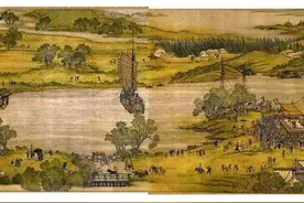 清明上河图放大数倍后，发现了一尴尬场景树下睡觉的小伙在干嘛图片