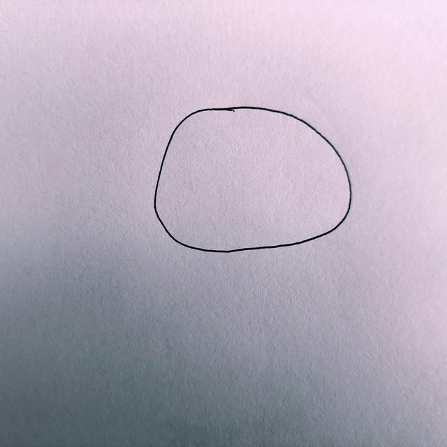 儿童手绘简笔画分享：一只彩色的卡通狮子