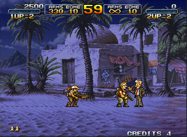 《合金弹头》1代居然还有789关，而大象和骆驼最早在2代已经出现