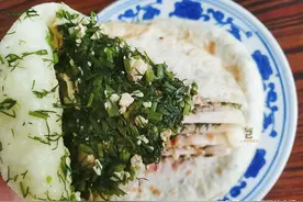 7月茴香正嫩，做馅饼真香，皮薄馅足，不露馅不出汤，凉了也不硬图片