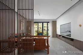 125平米四室两厅，清雅间沉淀的新中式，看老人房双床设计图片