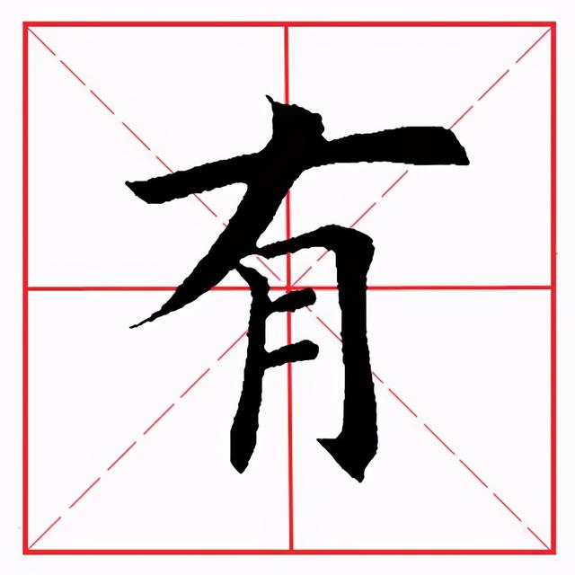 田英章毛笔楷书《偏旁部首·月字旁》