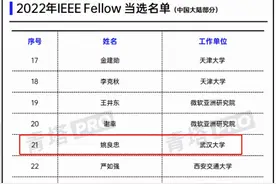 28位大陆学者上榜！武汉大学教授当选美国IEEE会员，系湖北高校唯一入选者！图片