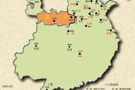 东汉末年地图上，董卓死后，群雄割据，袁术称帝图片