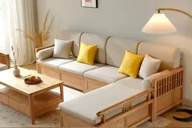 真皮沙发过时了，“新中式”实木沙发结实耐用，整洁美观，太机智图片