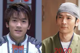 《迪迦》演员24年对比照，丽娜变化最大，队长不老女神，大古帅图片