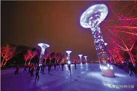 夜幕下的柯桥 灯光便是风景图片