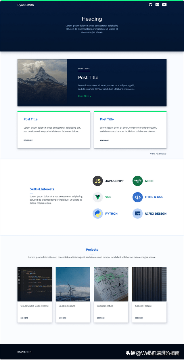 如何设计和编码制作个人网站？