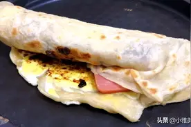 手抓饼的家常做法，不发面不烫面，外酥里软，比外面卖的好吃图片