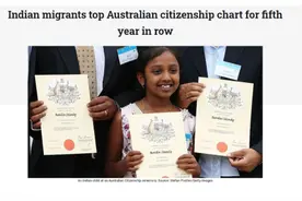 上财年入籍澳洲哪国移民最多？印度第一 中国第四图片