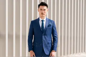 山东碧海男士西装——深蓝西装精准剪裁图片