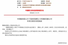 偿付能力大考在即 复星保德信人寿7亿增资获批图片