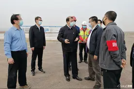 省发改委调研督导鄂州民用机场项目复工工作  潘幼成带队  王立陪同图片