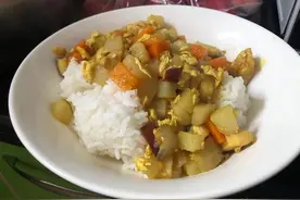 看图学做咖喱饭图片