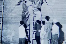 1956年定陵发掘现场照，教训深刻，从此国家不主动发掘帝王陵图片