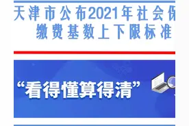 天津公布2021年社保缴费基数上下限标准：一定要注意以下2件事图片
