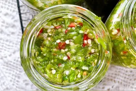 地道的青辣椒酱，不用油熬不用炒，3个重点鲜香辣超下饭，保存久图片