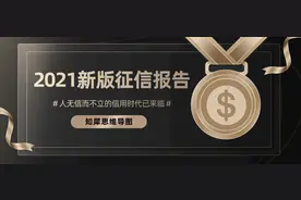 新版个人征信报告4月实施，这些坑一定不能踩！思维导图详细整理图片