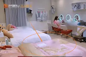 扒皮了！原来这套粉色龙凤真丝四件套是她的图片