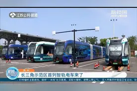 长三角示范区首列智轨电车来了 服务同里景区游客图片