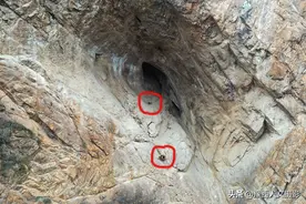 洛阳深山诡异洞穴，离地120米无法攀爬，洞内发现疑似“悬棺”图片