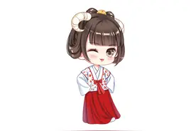 幸运十二星座卡通古装女版图片