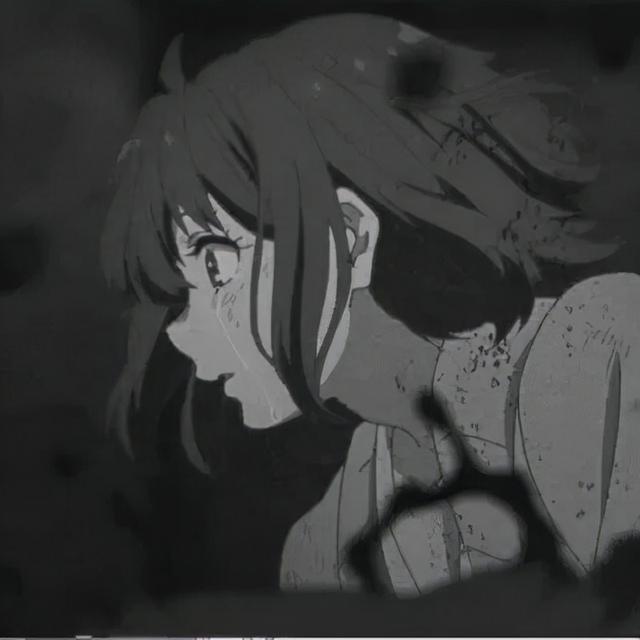 一组伤感忧郁动漫丧头