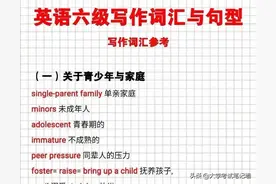 英语六级写作词汇及句型图片
